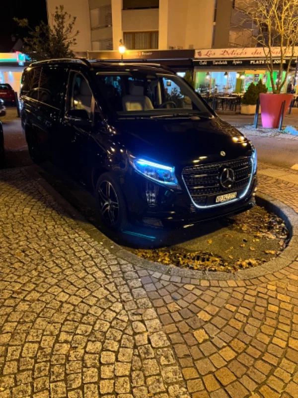 Geneva to Courchevel with a Mercedes V class